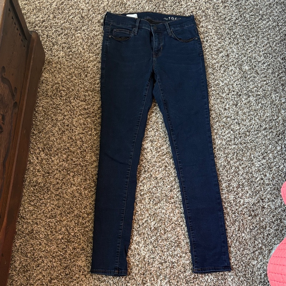 GAP Women's Navy Skinny Jeans